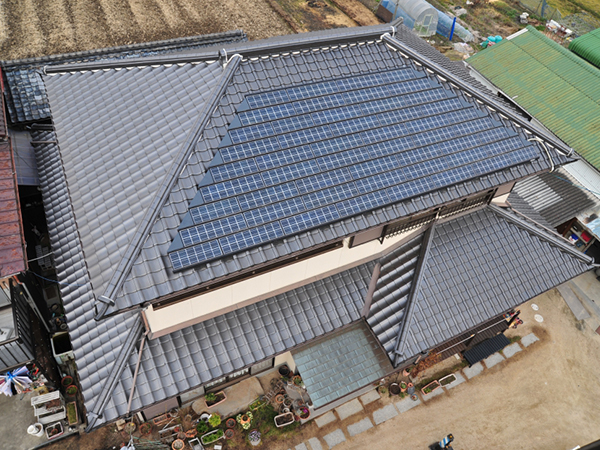 ソーラーシステム施工開始