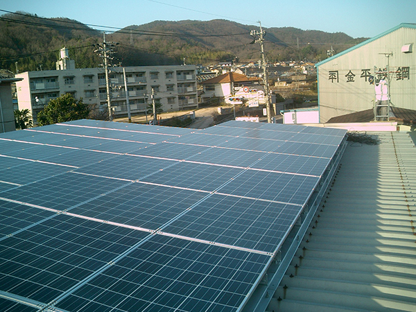 ソーラーシステム施工開始