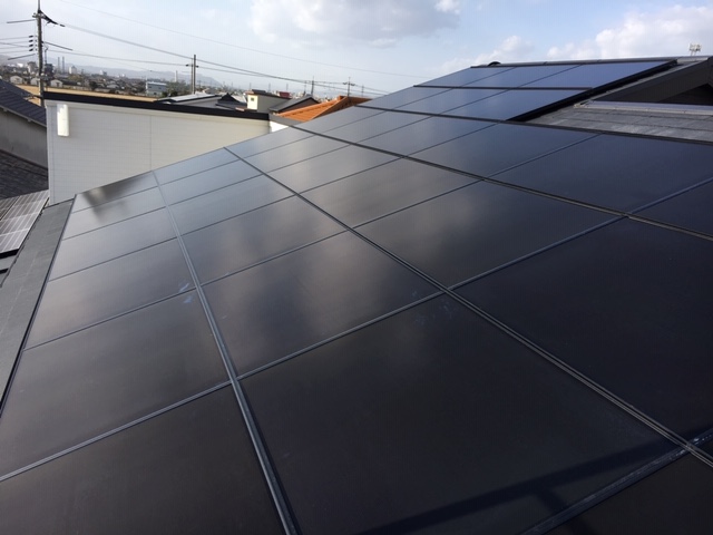 I様　屋根設置　ソーラーフロンティア　6.29kw