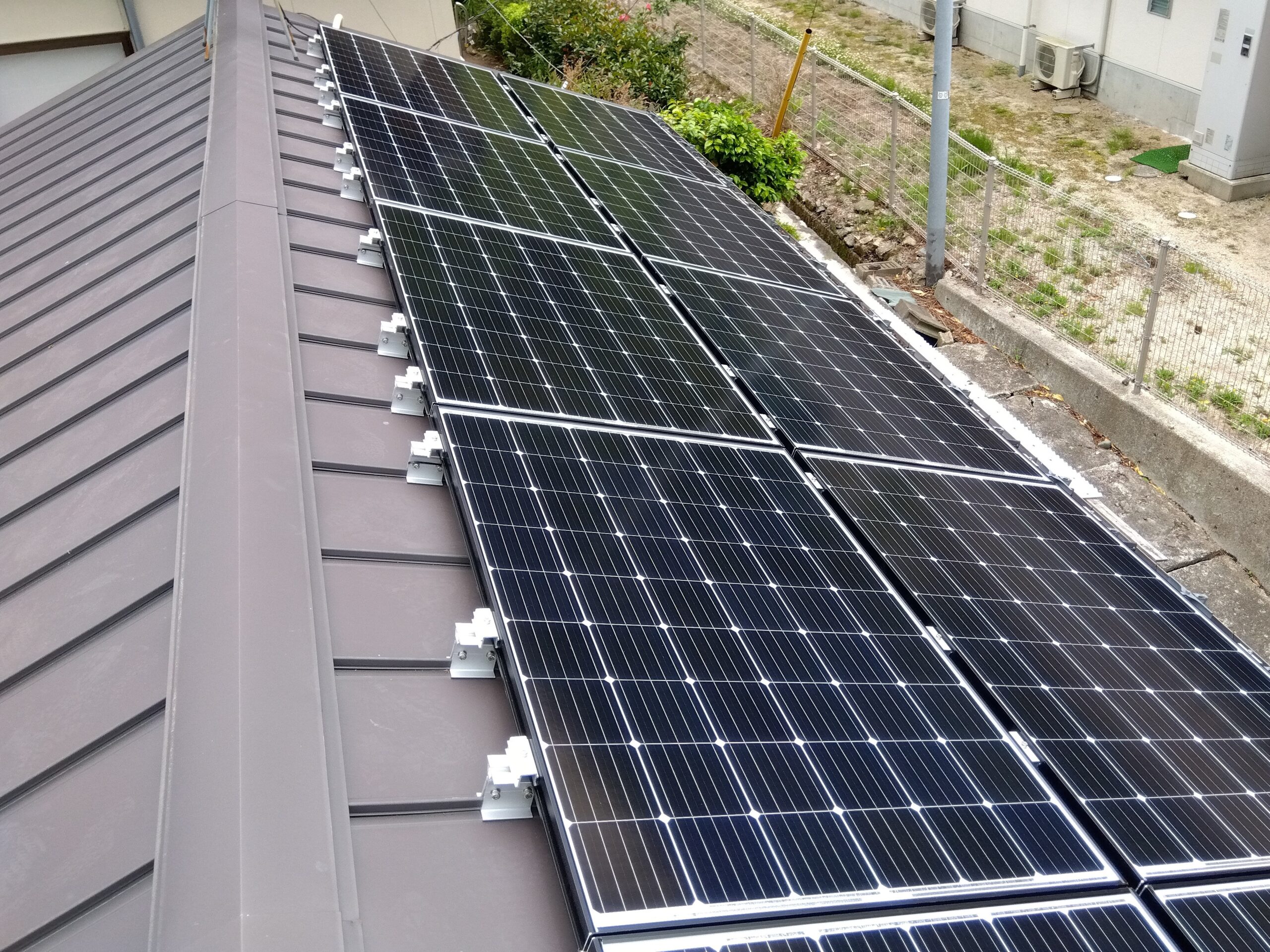 W様　屋根設置　長州産業　3.408kw