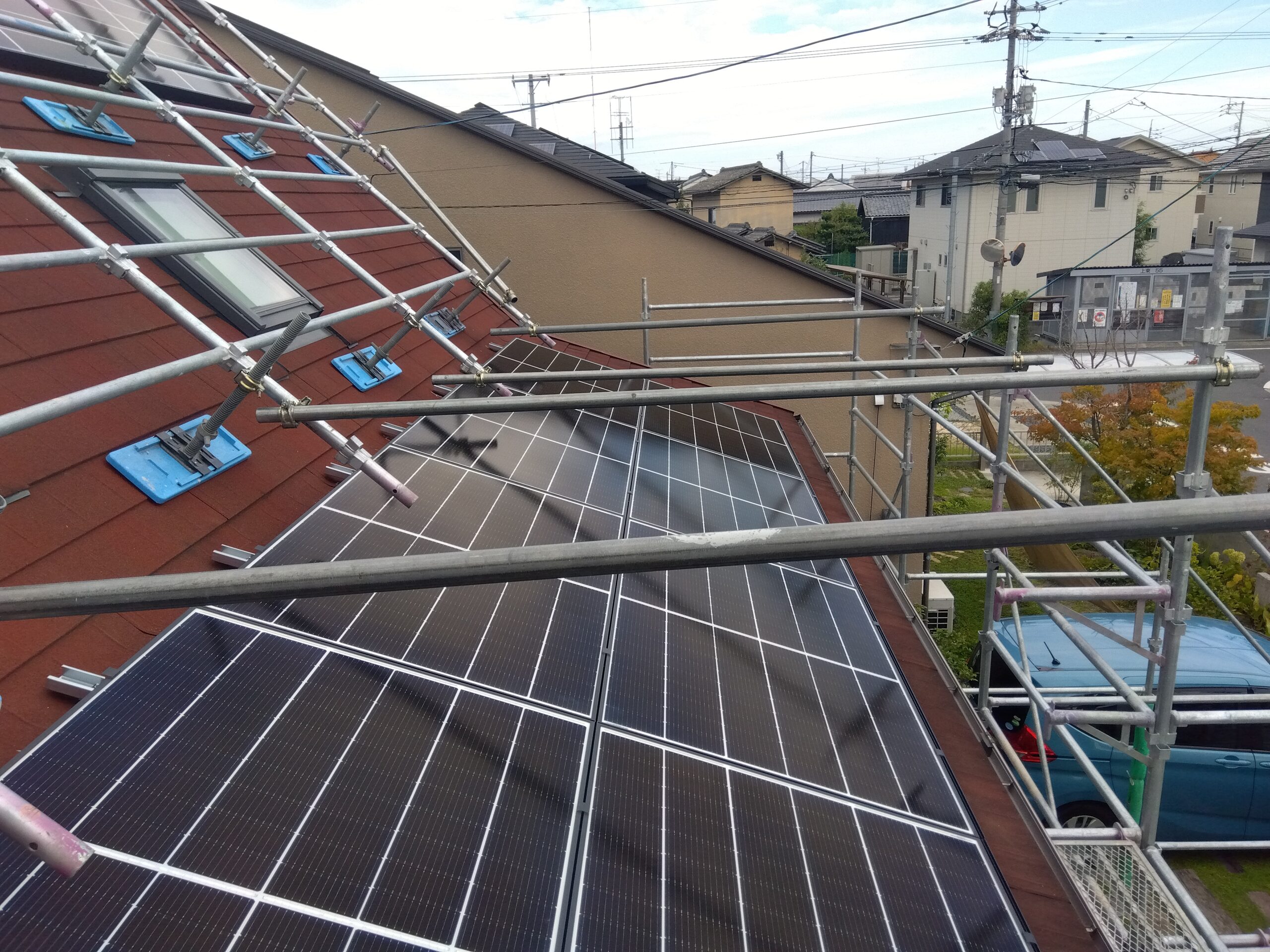 K様　屋根設置　Qセルズ 4.26kw