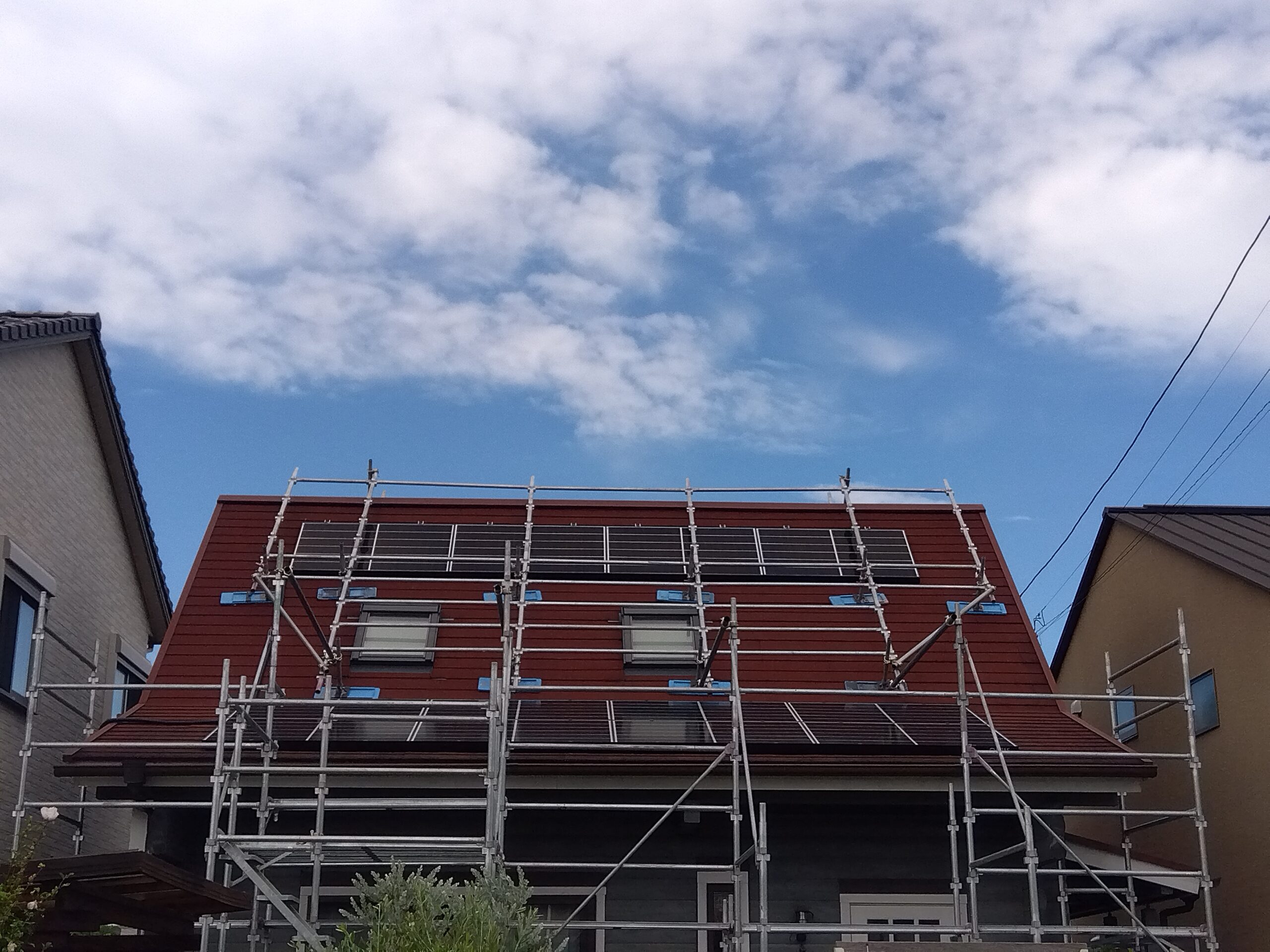 K様　屋根設置　Qセルズ 4.26kw
