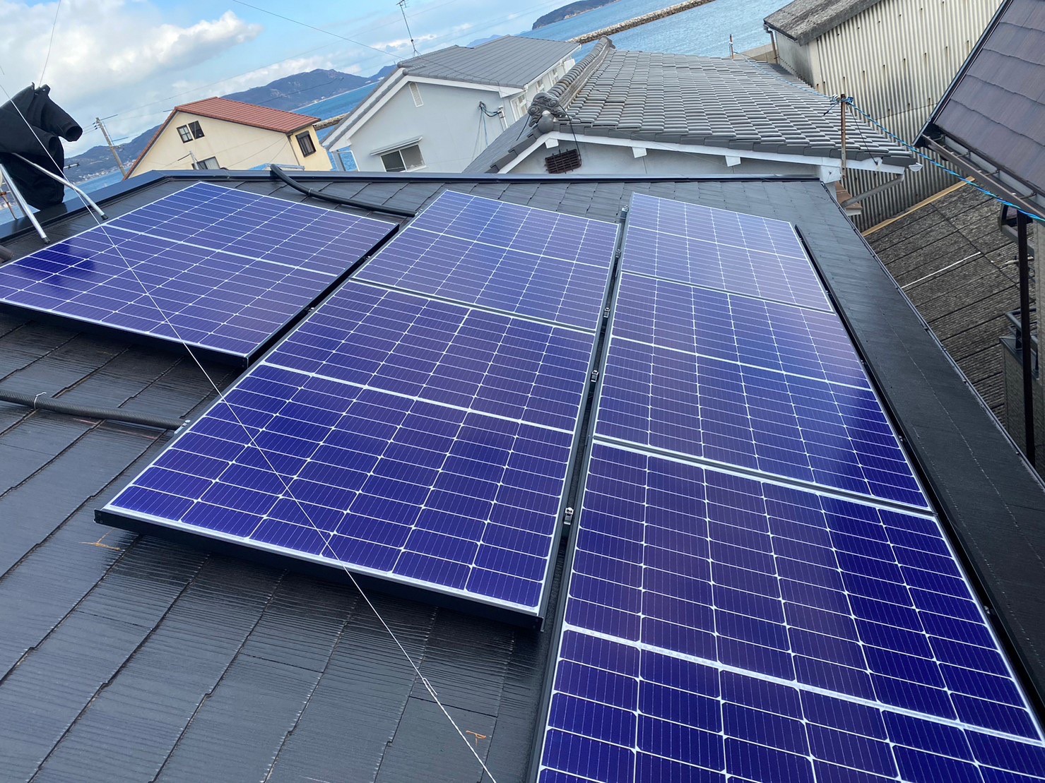 I様　屋根設置　長州産業　4.176kw