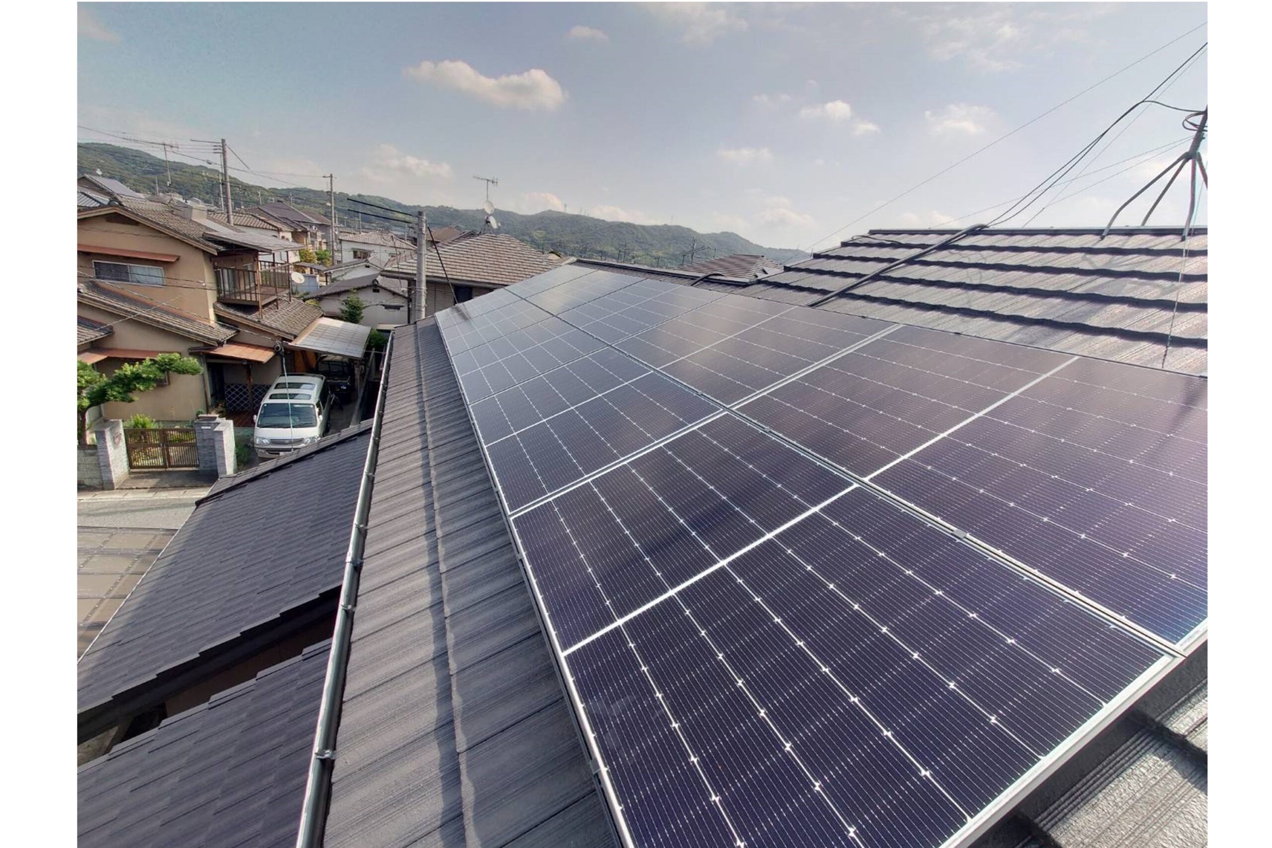 K様　屋根設置　Qセルズ　4kw