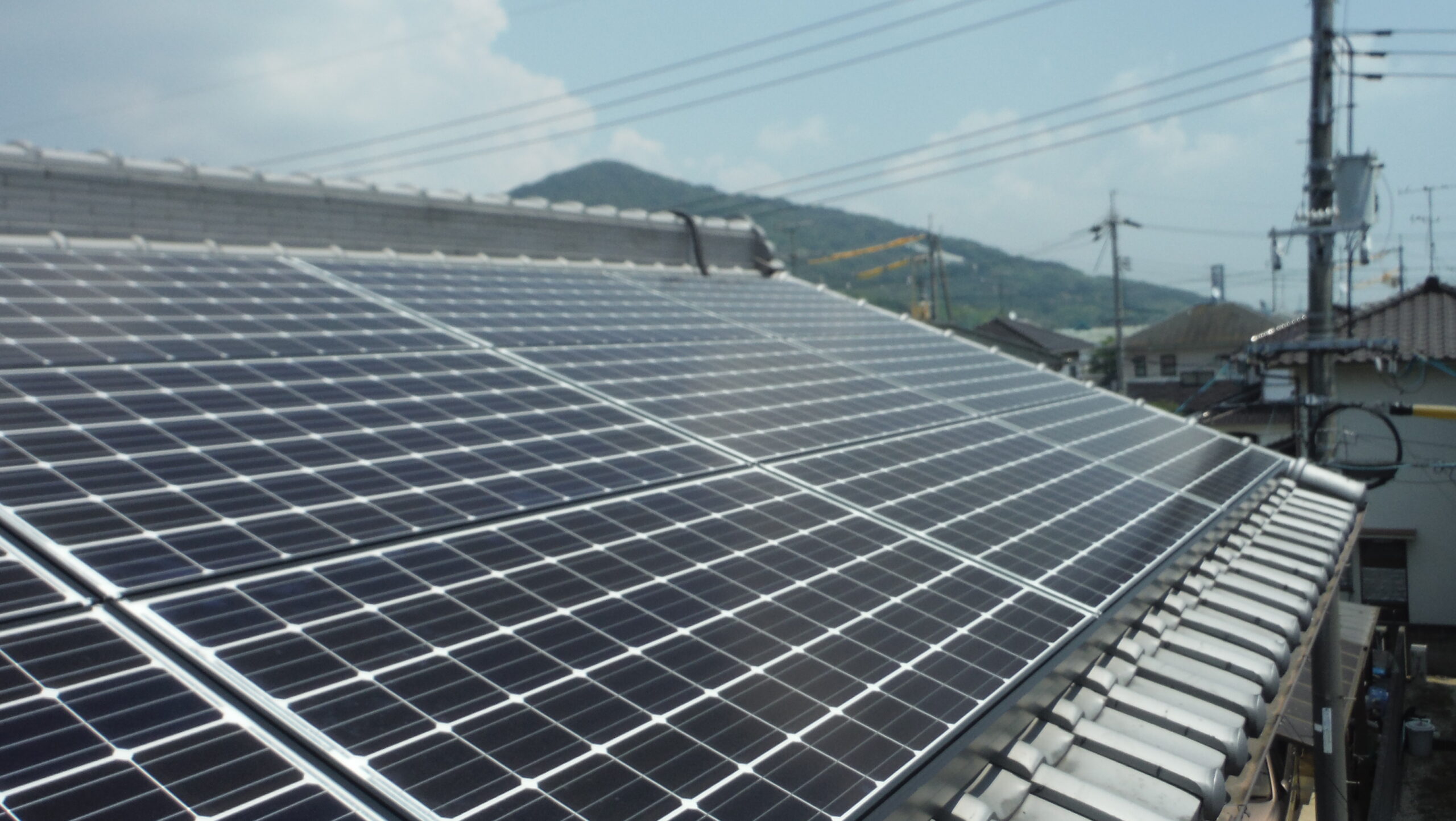 K様　和瓦屋根設置　パナソニック　3.78kw