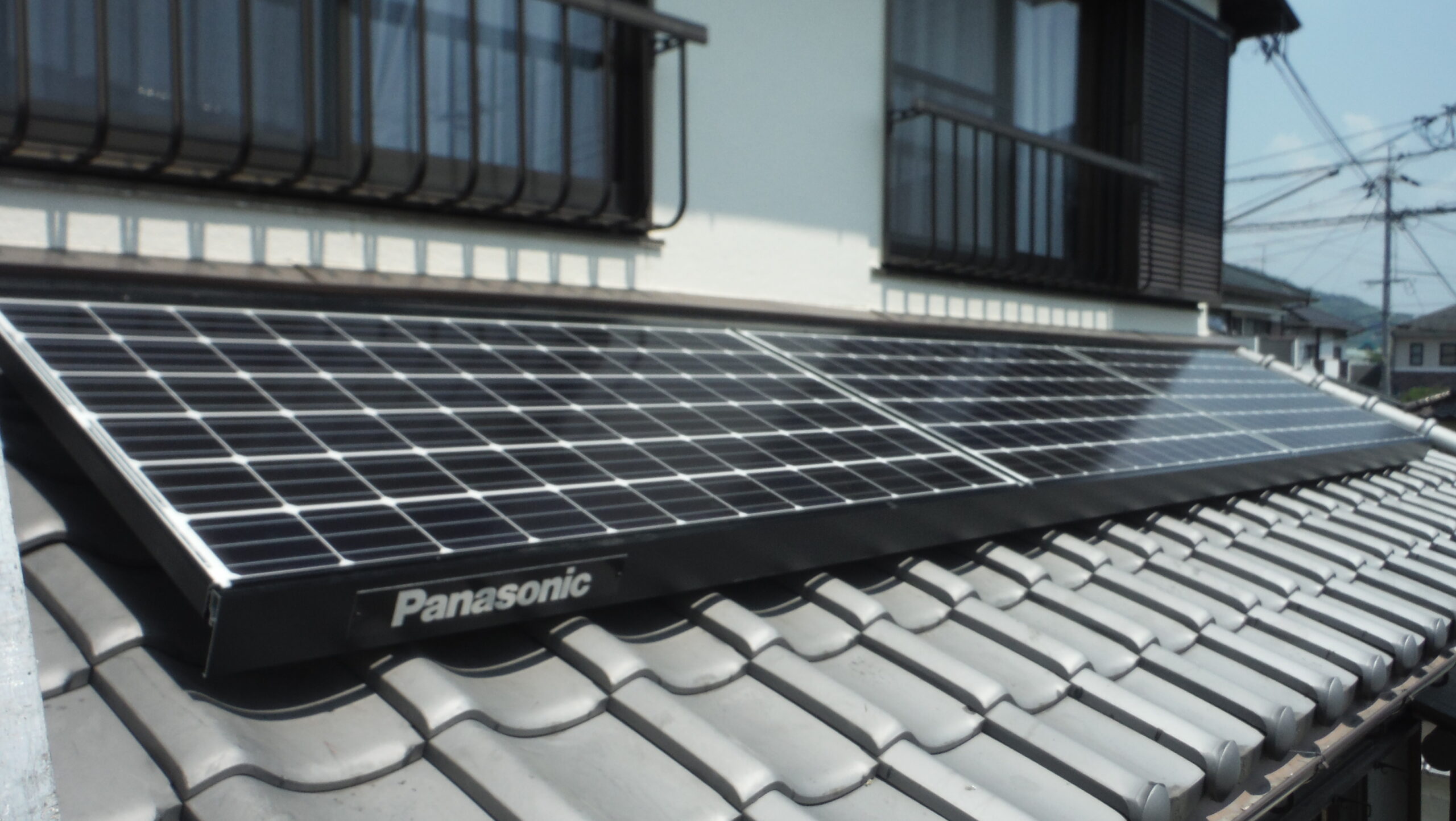 K様　和瓦屋根設置　パナソニック　3.78kw