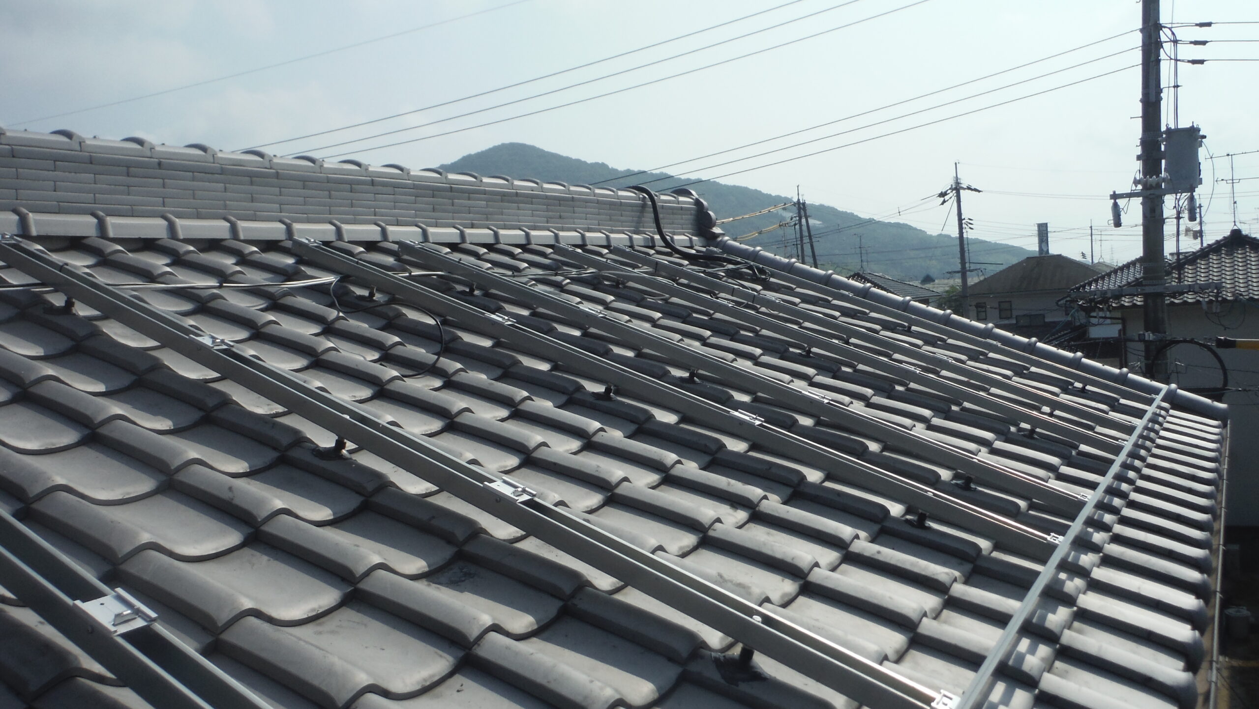 K様　和瓦屋根設置　パナソニック　3.78kw