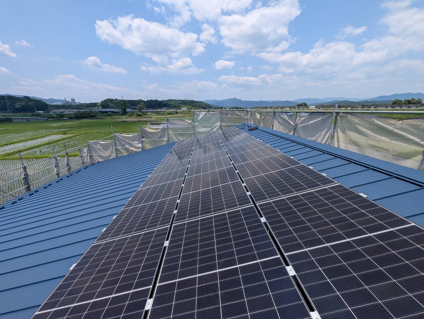 津山市での太陽光パネル施工事例（7.92kW)