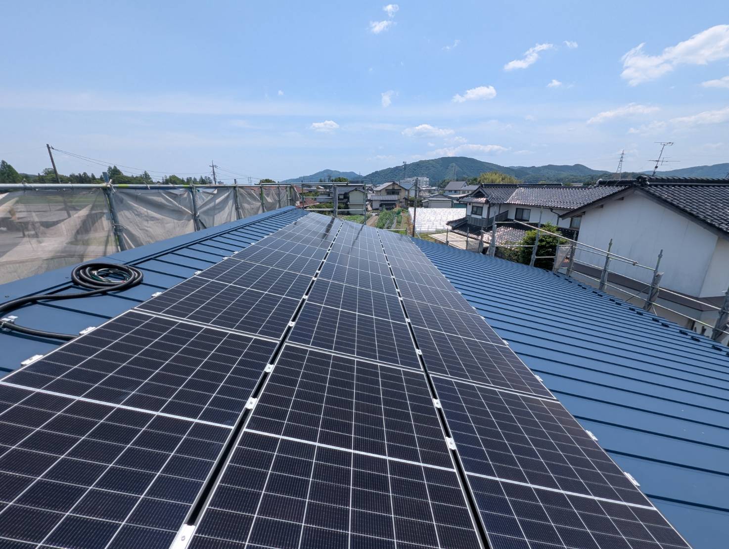 津山市での太陽光パネル施工事例（7.92kW)