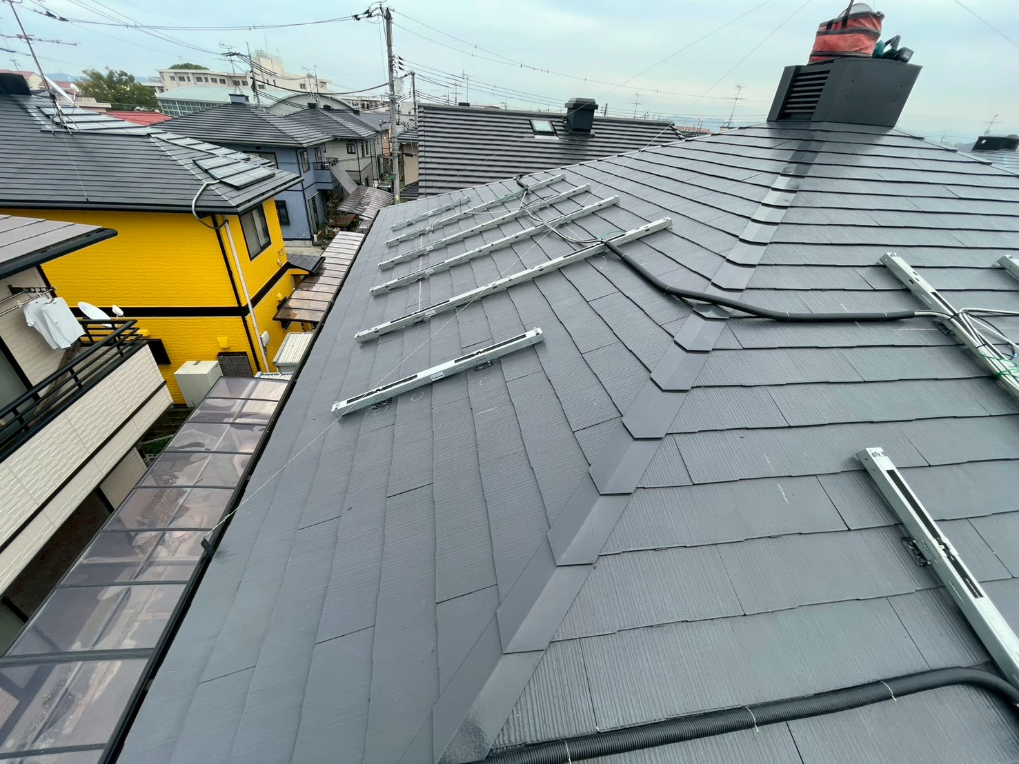 岡山市での太陽光パネル施工事例（6.8kW）