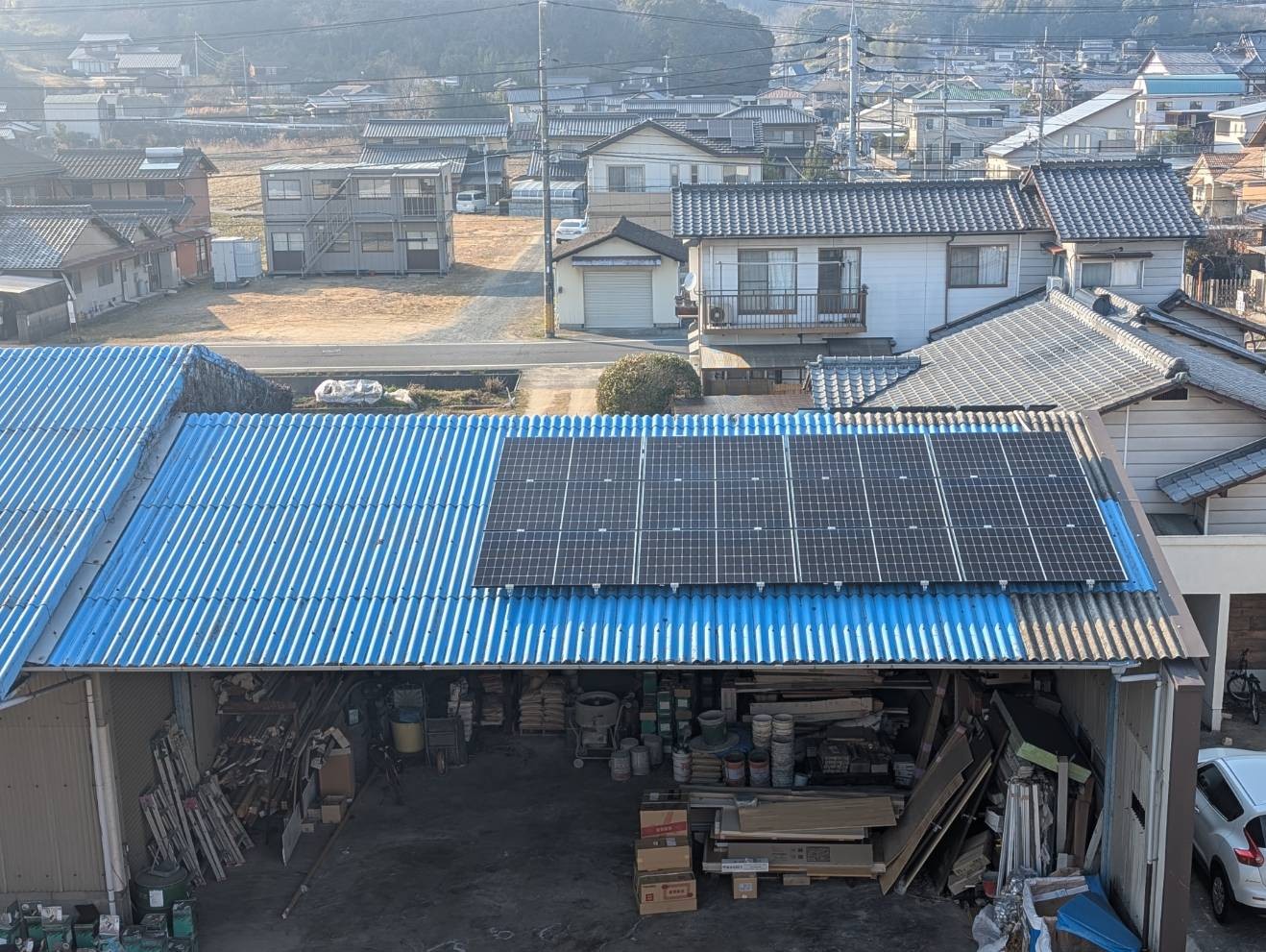 倉敷市での太陽光パネル設置事例（7.92kW）
