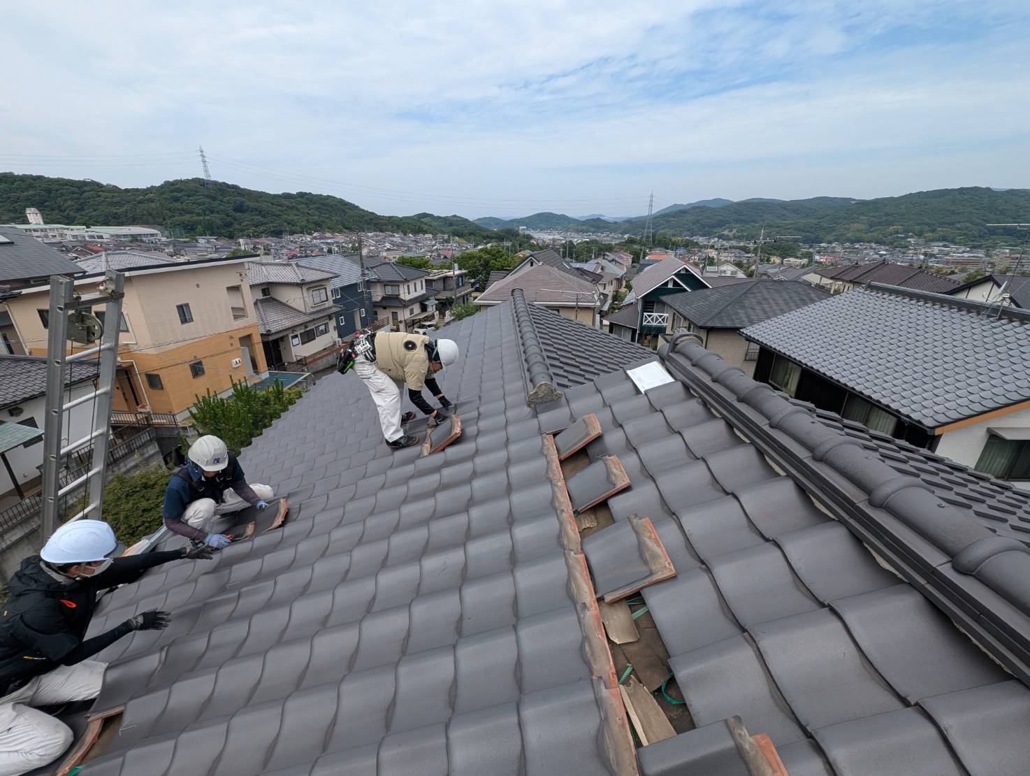 岡山市での太陽光パネル設置事例（6.12kW）