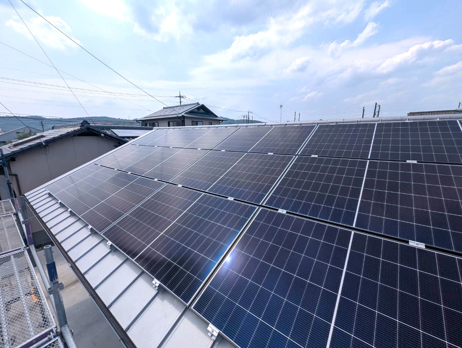 倉敷市での太陽光パネル設置事例