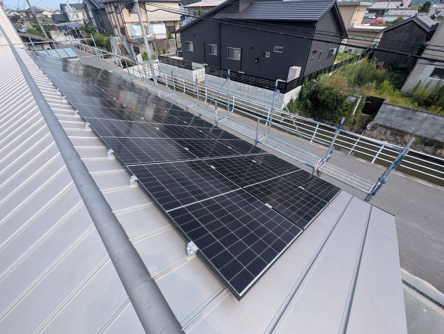 倉敷市での太陽光パネル設置事例