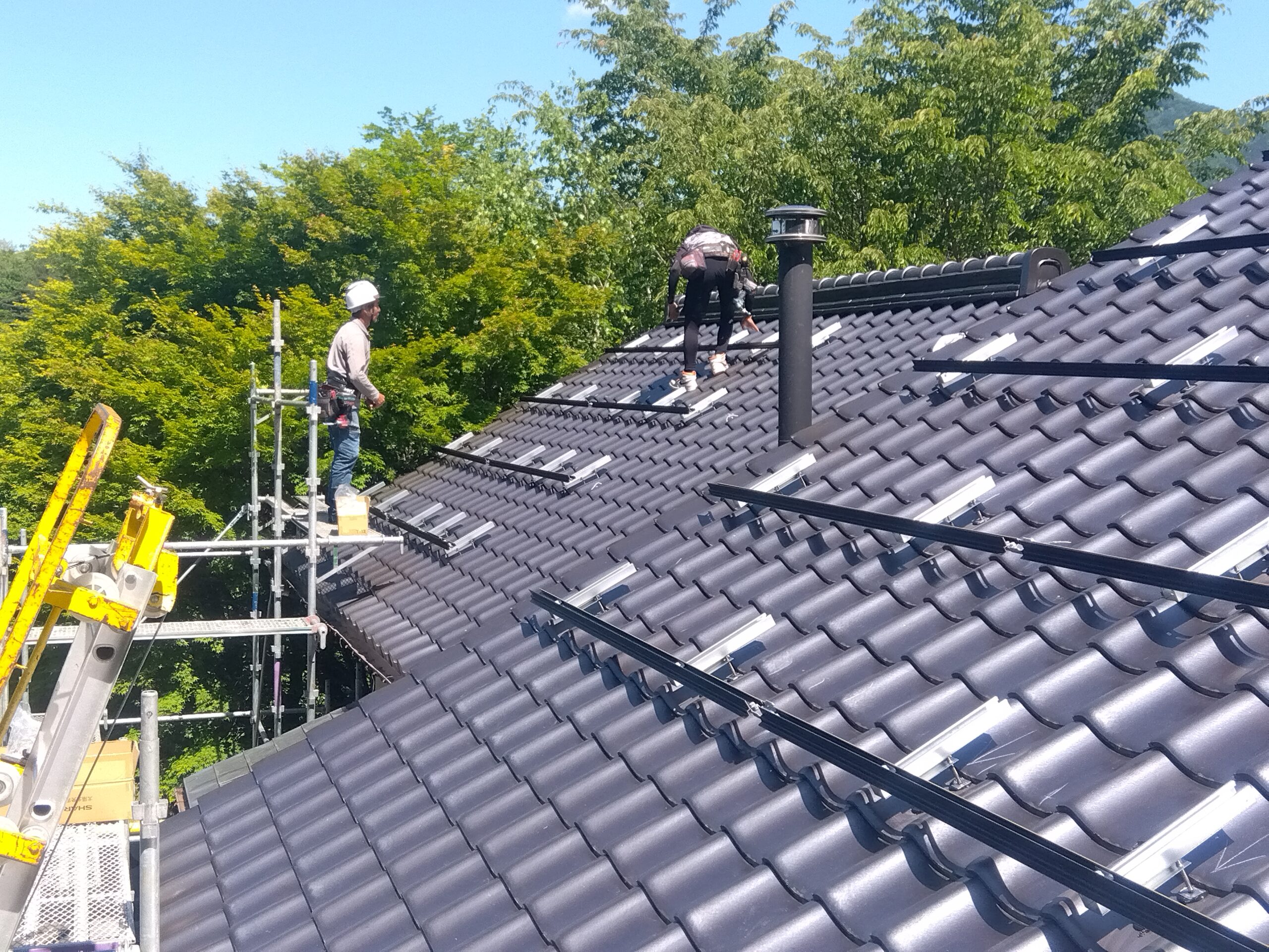 真庭市での太陽光パネル設置事例（13.11kW）