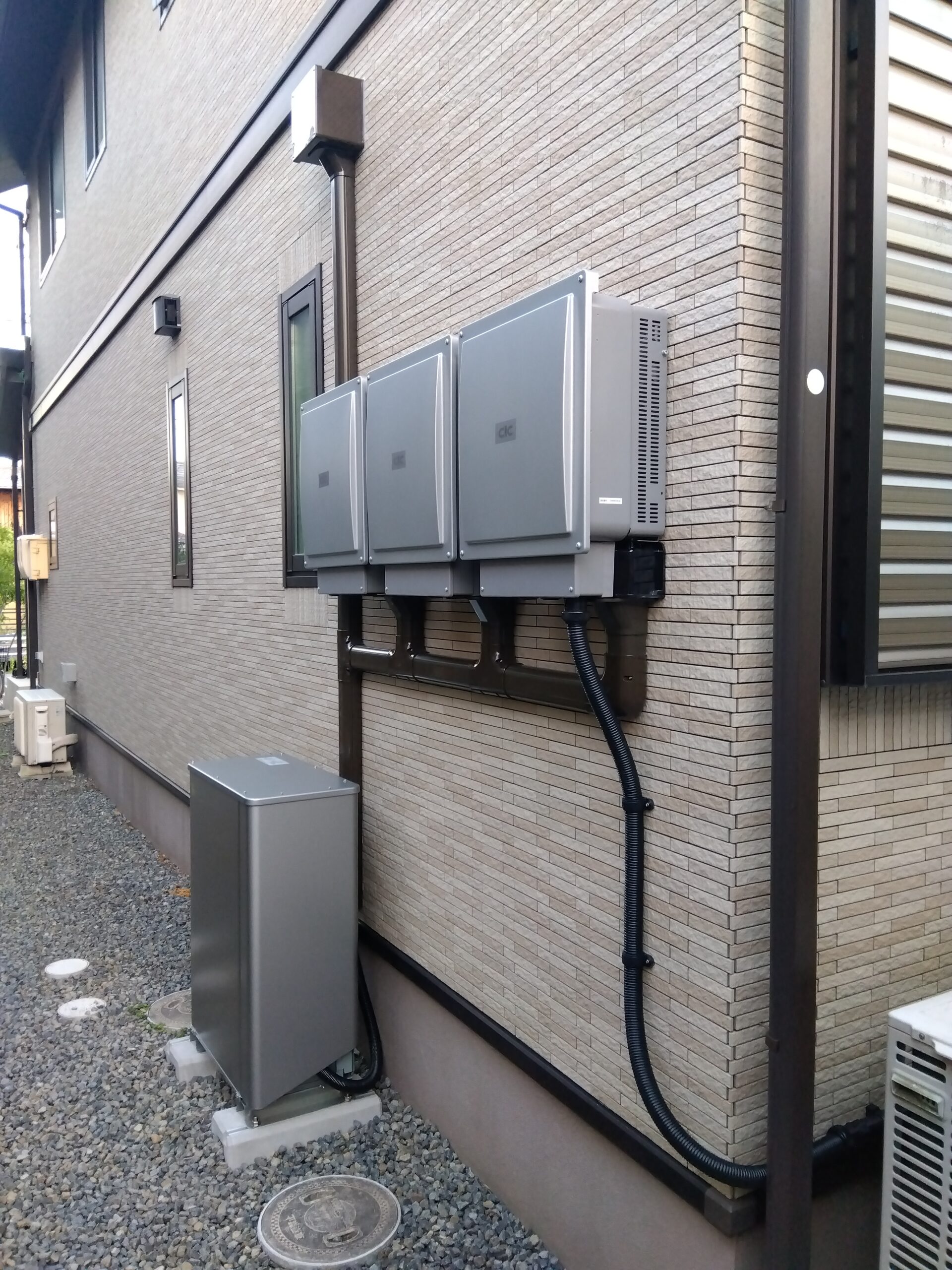 倉敷市での蓄電池設置事例（12.7ｋWh）