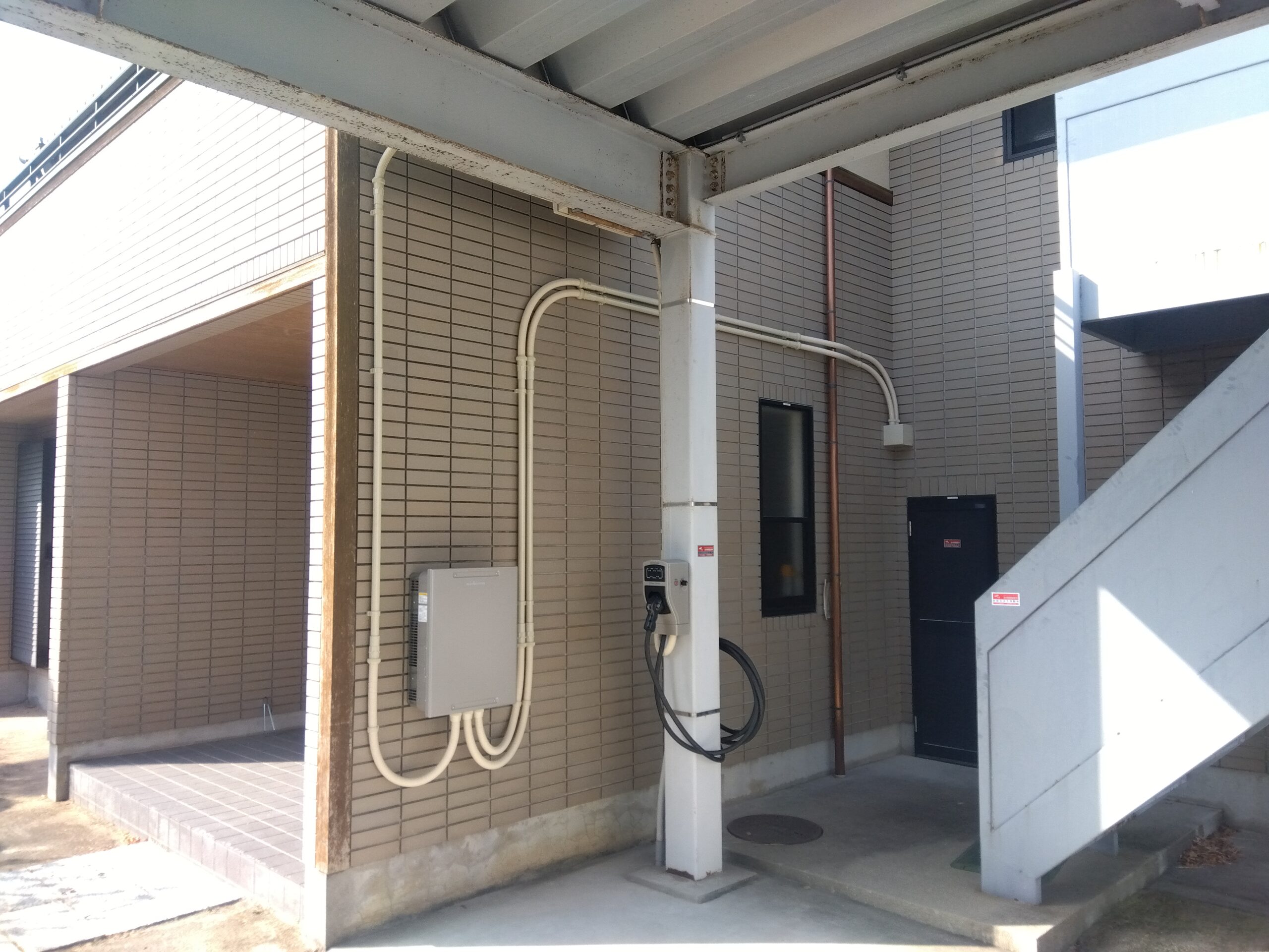 赤磐市でのV2H設置工事