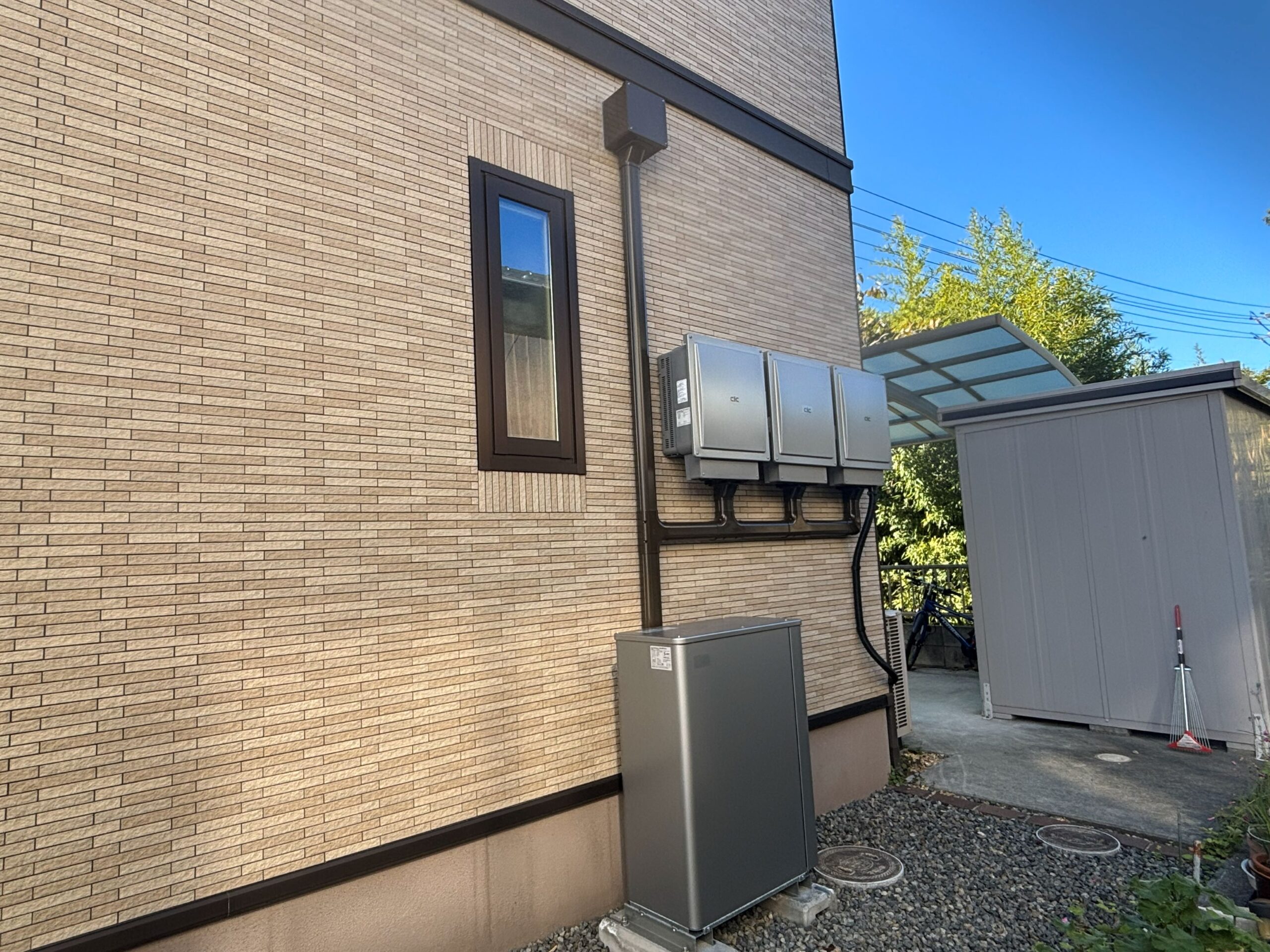 倉敷市での蓄電池設置事例（12.7ｋWh）