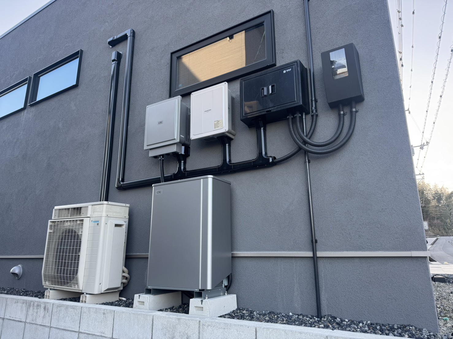 津山市での蓄電池設置事例（12.7kWh）