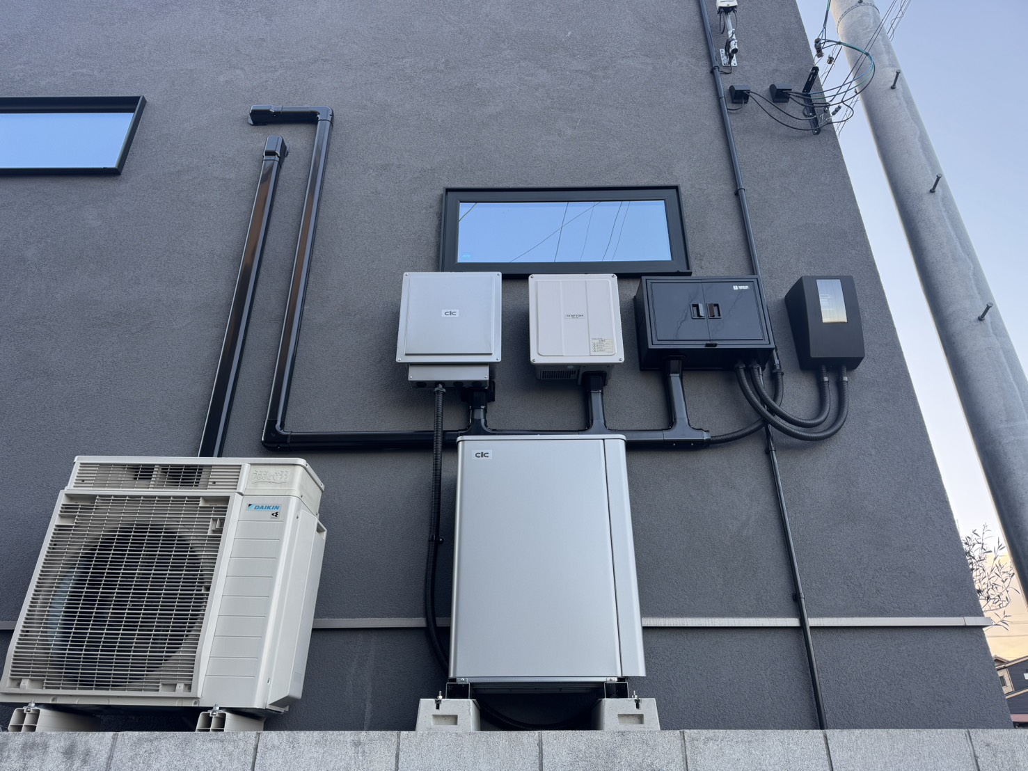 津山市での蓄電池設置事例（12.7kWh）